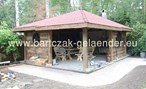 Gartenpavillon Holz Geschlossen mit festem Dach-10