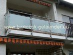 Balcony railing stainless steel Glasss selber bauen Essen