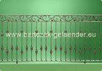 Balcony railing - galvanized Schmiedeeisen Pulverbeschichten Anthrazit mit Glass oder Lochblech als Kit aus Polen