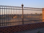 Wrought iron garden fence