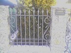 Wrought iron garden fence