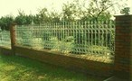 Wrought iron garden fence