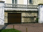 Wrought iron garden fence