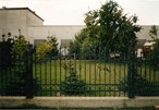 Wrought iron garden fence