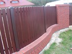 wooden garden fence