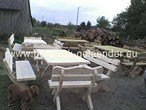 Massivholz garden furniture