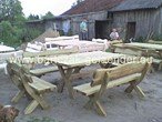 Massivholz garden furniture