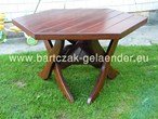 Terrace furniture set round made of solid wood gmr-2