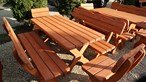 Gartenmöbel Set aus Holz Rechteckig