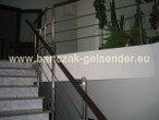 stainless steel railings Holand Kit with glass and accessories for stairs inside and outside to build yourself cheap price from Poland with wooden handrail