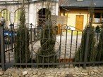 Wrought iron garden fence