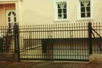 Wrought iron garden fence