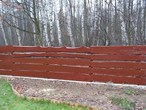 wooden garden fence