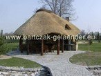 Holzpavillon, Gartenpavillon, Gartenlaube, Garten Holzpavillon mit Schilfdach